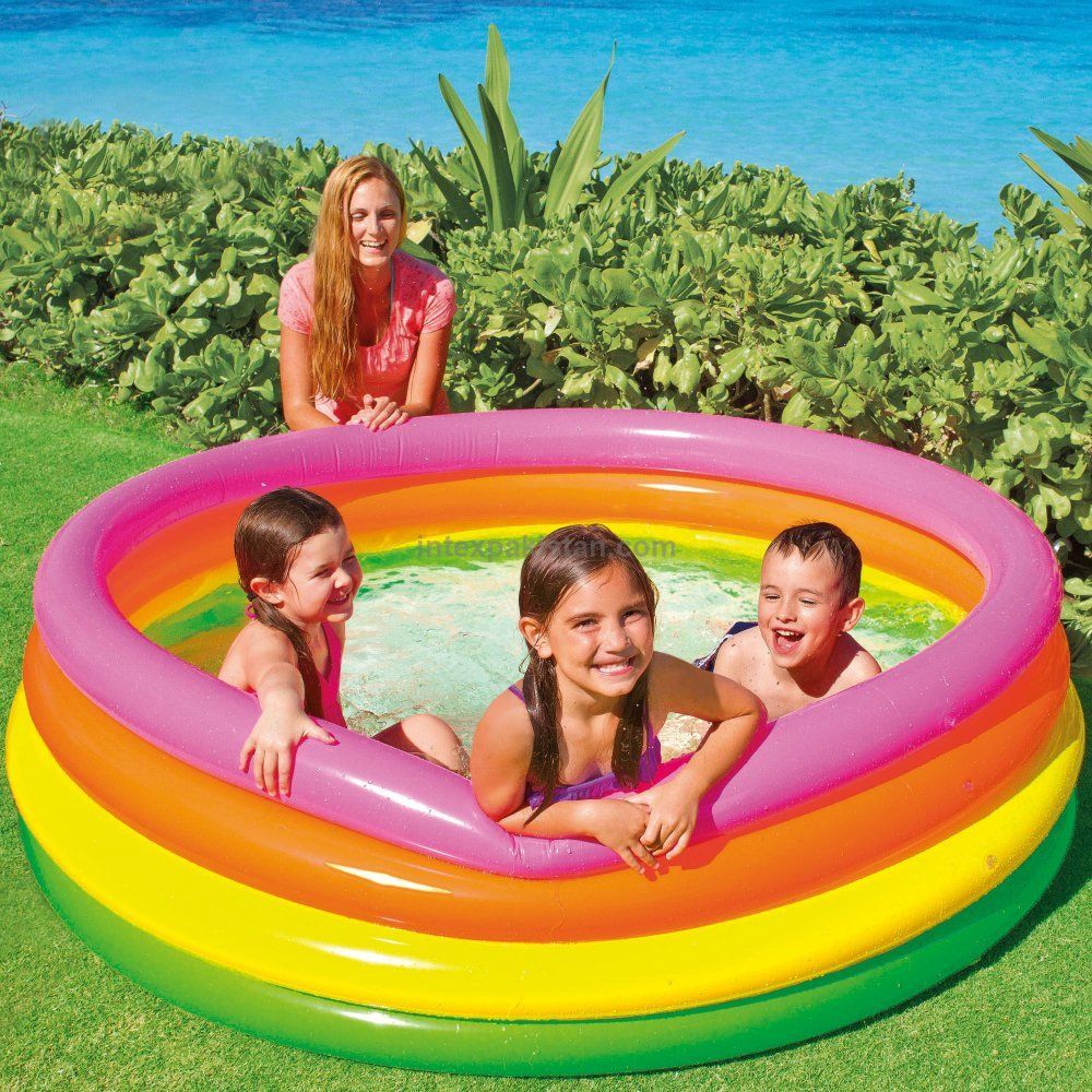 INTEX Sunset Glow Kids Inflatable Swimming Pool | Outdoor Water Play