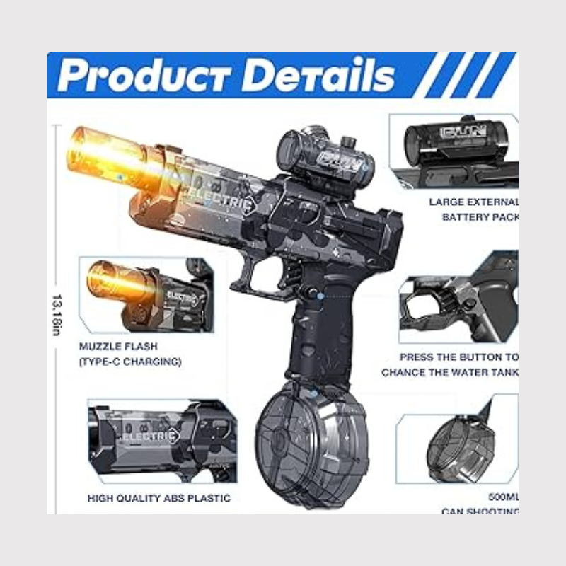 Electric Water Gun Toy | Automatic Shooting Blaster