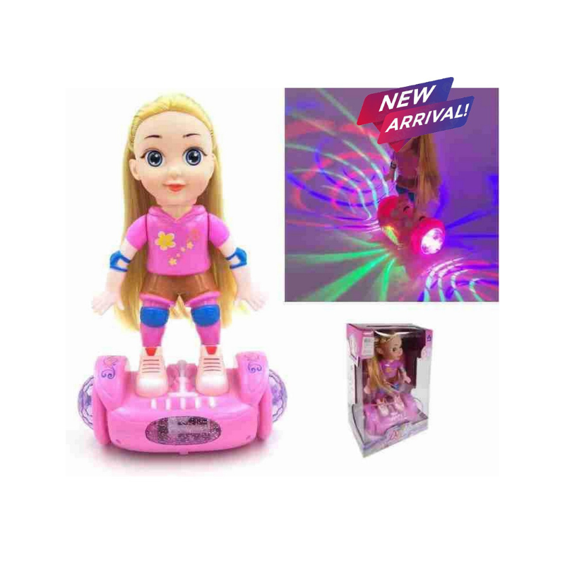Doll with Balance Car Toy | Interactive Girl Doll Set