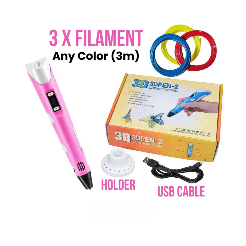 3D Pen Drawing Toy | Creative Art Pen with Filaments