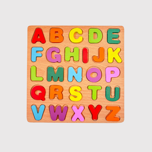 Wooden Uppercase Alphabet Puzzle | Capital Letters A-Z