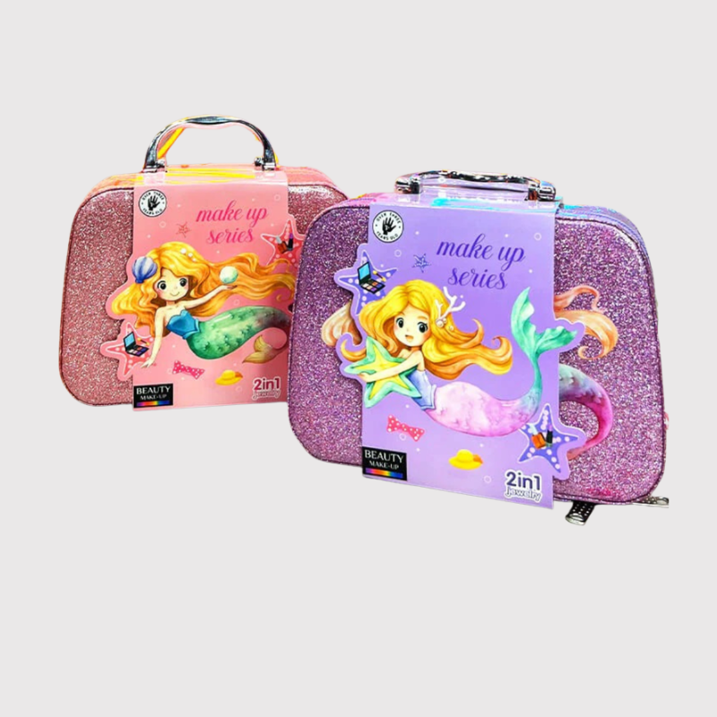Makeup Kit Toy Set | 2-in-1 Beauty & Jewelry Case