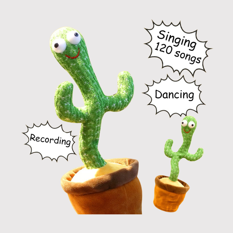 Rechargeable Dancing Cactus Toy | Musical Singing Toy