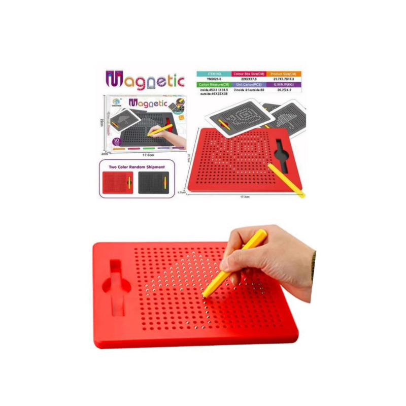Magnetic Drawing Board for Kids - Creative Learning Toy with 10 Cards