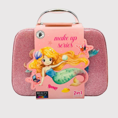 Makeup Kit Toy Set | 2-in-1 Beauty & Jewelry Case