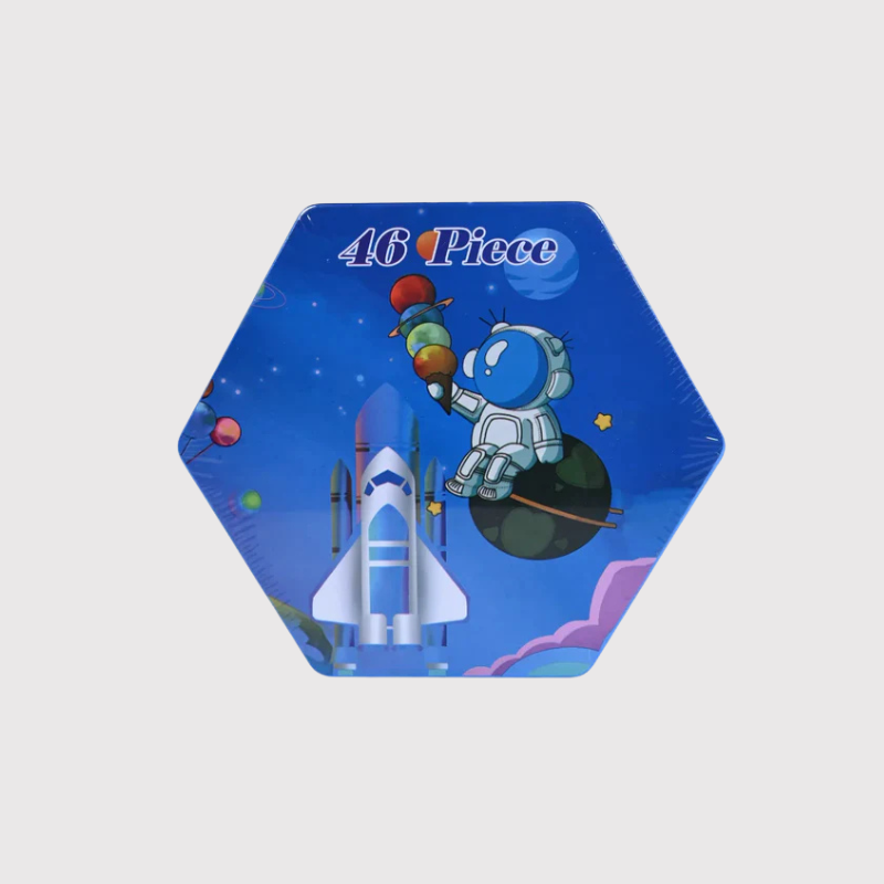 46 Piece Colour Kit for Kids - Space Theme Art Set | Drawing & Colouring Supplies
