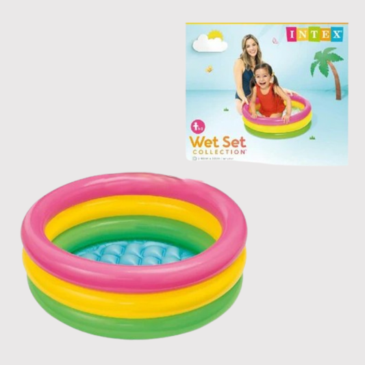 Intex Sunset Glow Baby Pool – 2 Feet Inflatable Kids Pool | Wet Set Collection