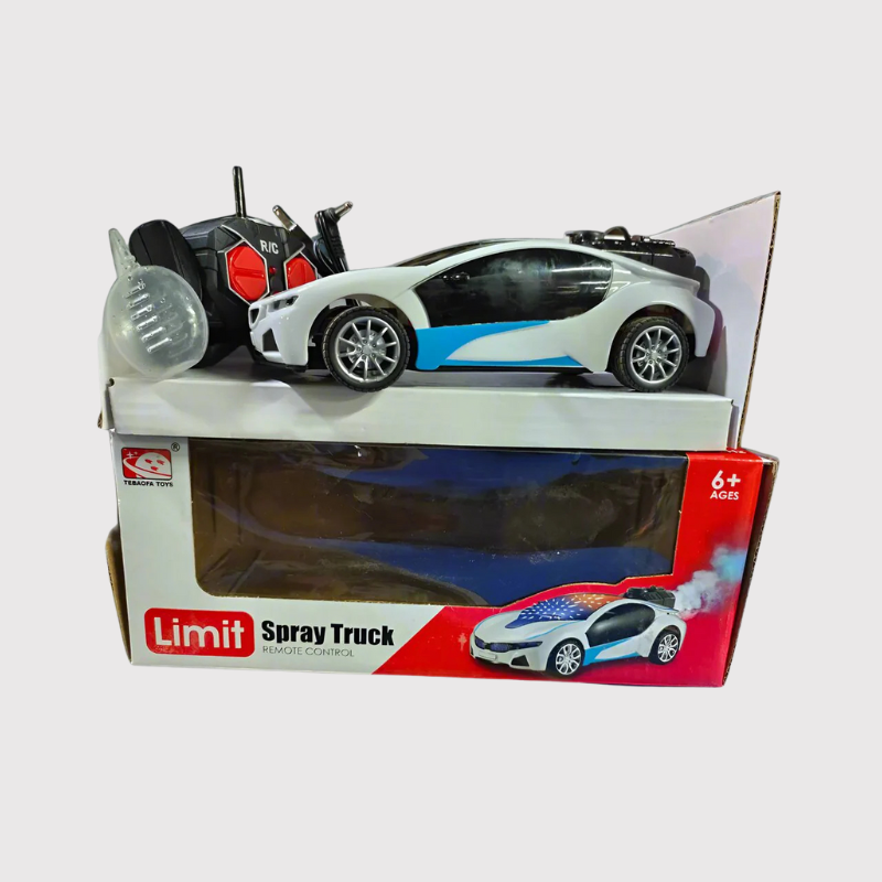 Limit Spray Truck Rechargeable Remote Control Car - RC Sports Car with Mist Effect