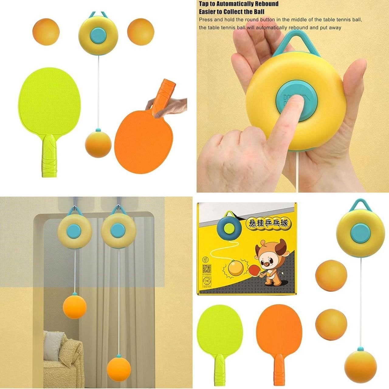 Kids Ping Pong Game Set – Star Launcher & Paddle Ball Toy for Boys & Girls